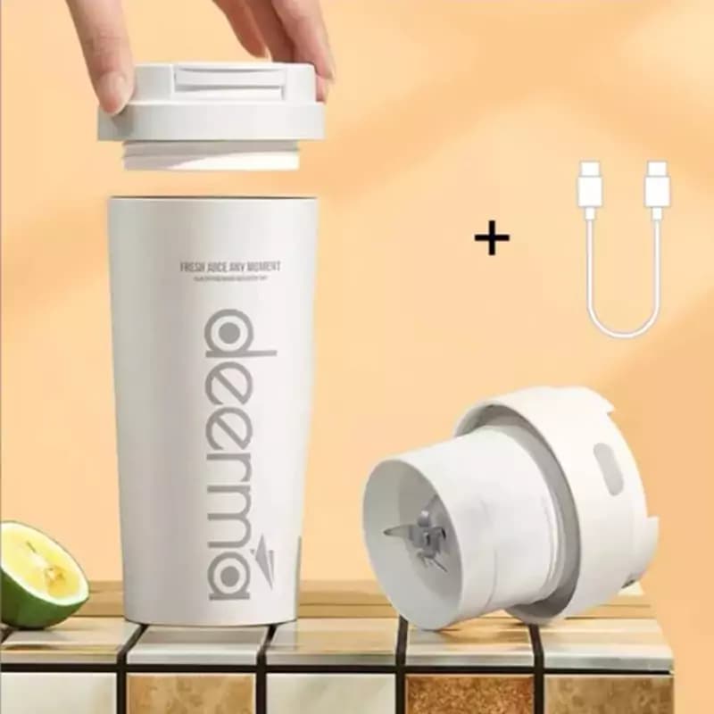 مخلوط کن و ماگ قابل حمل چند منظوره درما مدل Deerma DEM-NU90 Blender — تصویر ۴