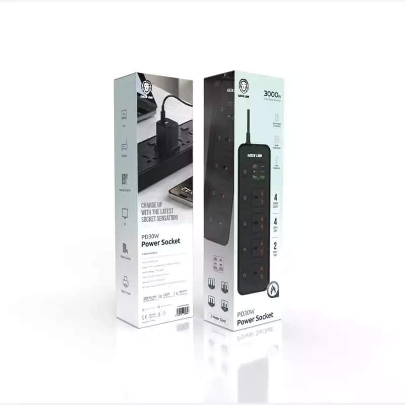 چندراهی و محافظ برق و گرین لاین مدل GNPD30POCKBK توان 3000 وات Green Lion PD30W Power Socket Multi-Function — تصویر ۷