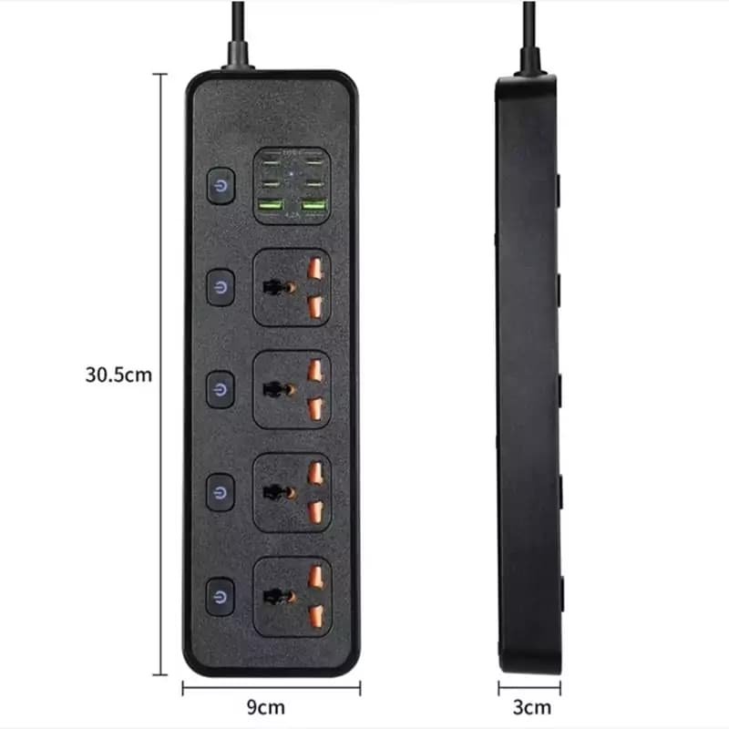 چندراهی و محافظ برق و گرین لاین مدل GNPD30POCKBK توان 3000 وات Green Lion PD30W Power Socket Multi-Function — تصویر ۳