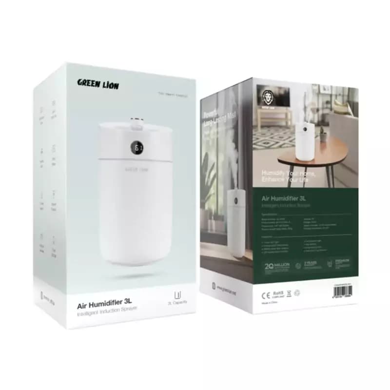 دستگاه بخور سرد و رطوبت ساز 3 لیتری گرین لاین Green Lion Air Humidifier GNAIRHMD3LWH — تصویر ۲
