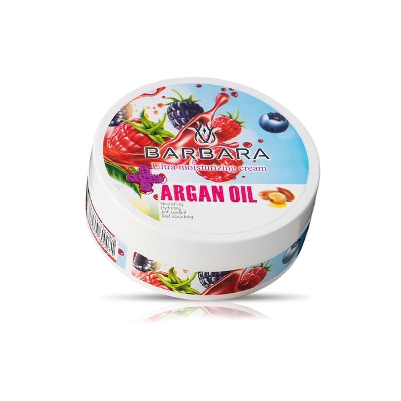 کرم کاسه ای مرطوب کننده دست و صورت پوست نرمال حاوی روغن ارگان باربارا250میلی