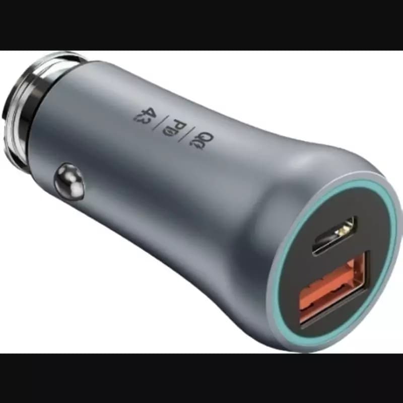 شارژر فندکی سوپر فست شارژ 43 وات وریتی با گارانتی به همراه کابل یک متری تایپ سی VERITY Fast Car Charger CQ1120 43W — تصویر ۳