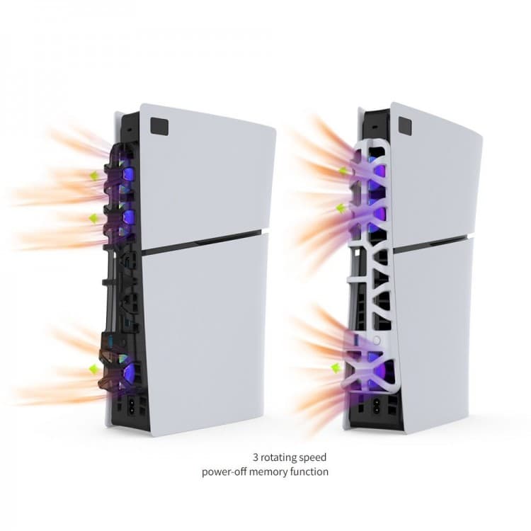 فن خنک کننده دابی Dobe TP5-3538S برای PS5 Slim – مشکی — تصویر ۲