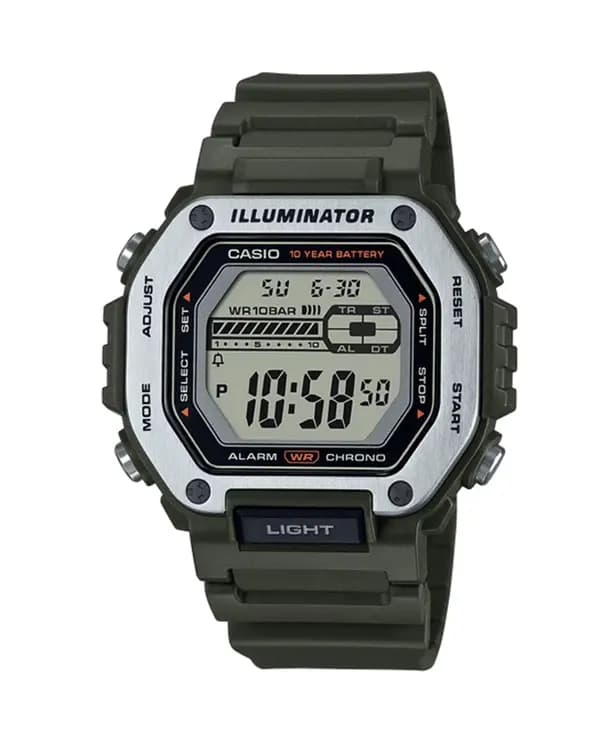 ساعت مچی مردانه مدل CASIO-MWD-110H-3AVDF — تصویر ۱۰
