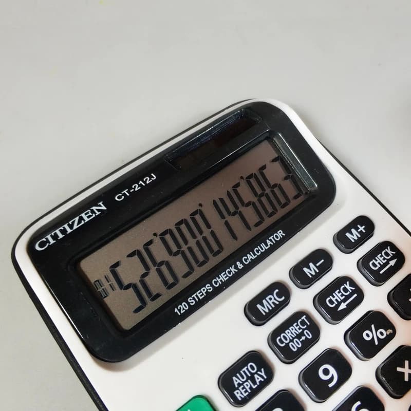 ماشین حساب سیتیزن ct212j — تصویر ۳