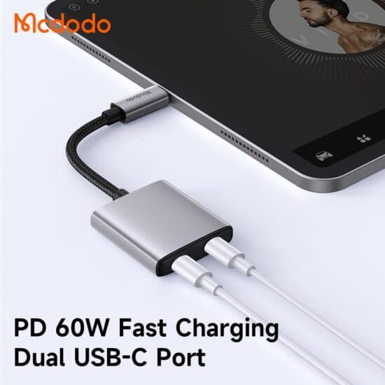 تبدیل 1 به 2 تایپ سی مک دودو MCDODO CA-5570 — تصویر ۳