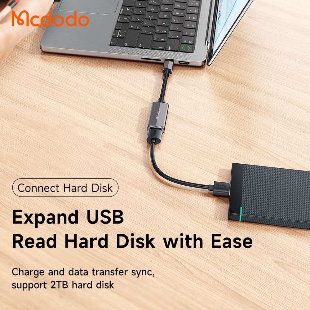 تبدیل هارد و فلش تایپ سی به USB-A+تایپ سی مک‌دودو MCDODO CA-2830 — تصویر ۸