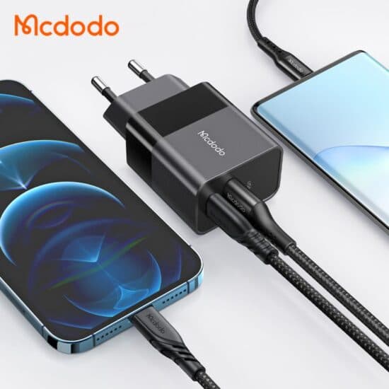 شارژر آداپتور دیواری 2 پورت 20 وات مک دودو MCDODO CH-1952 — تصویر ۷