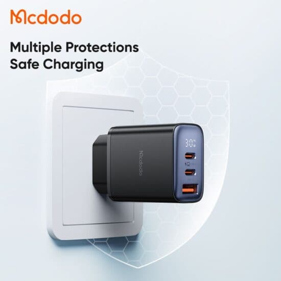 شارژر آداپتور دیواری 3 پورت 30 وات مک دودو مدل MCDODO CH-2180 — تصویر ۷