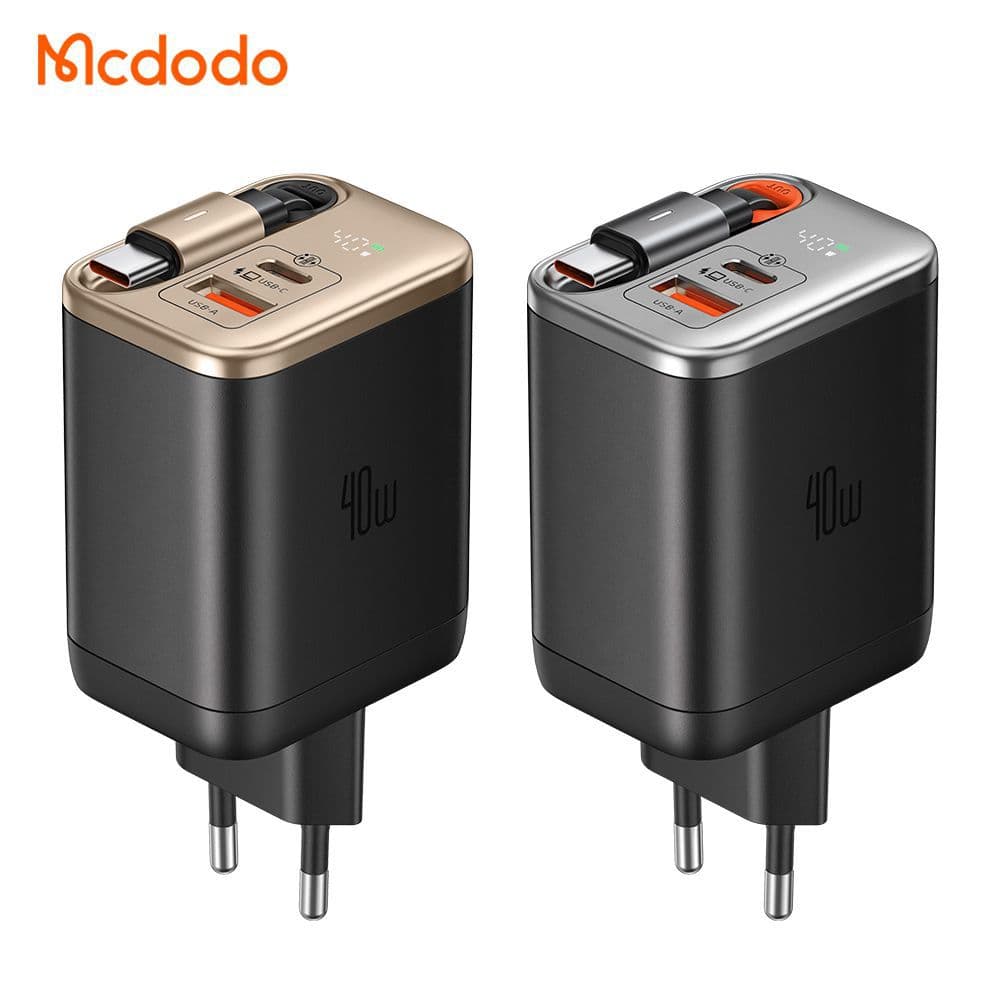 شارژر دیواری 2 پورت 40 وات مک دودو مدل MCDODO CH-428 GaN