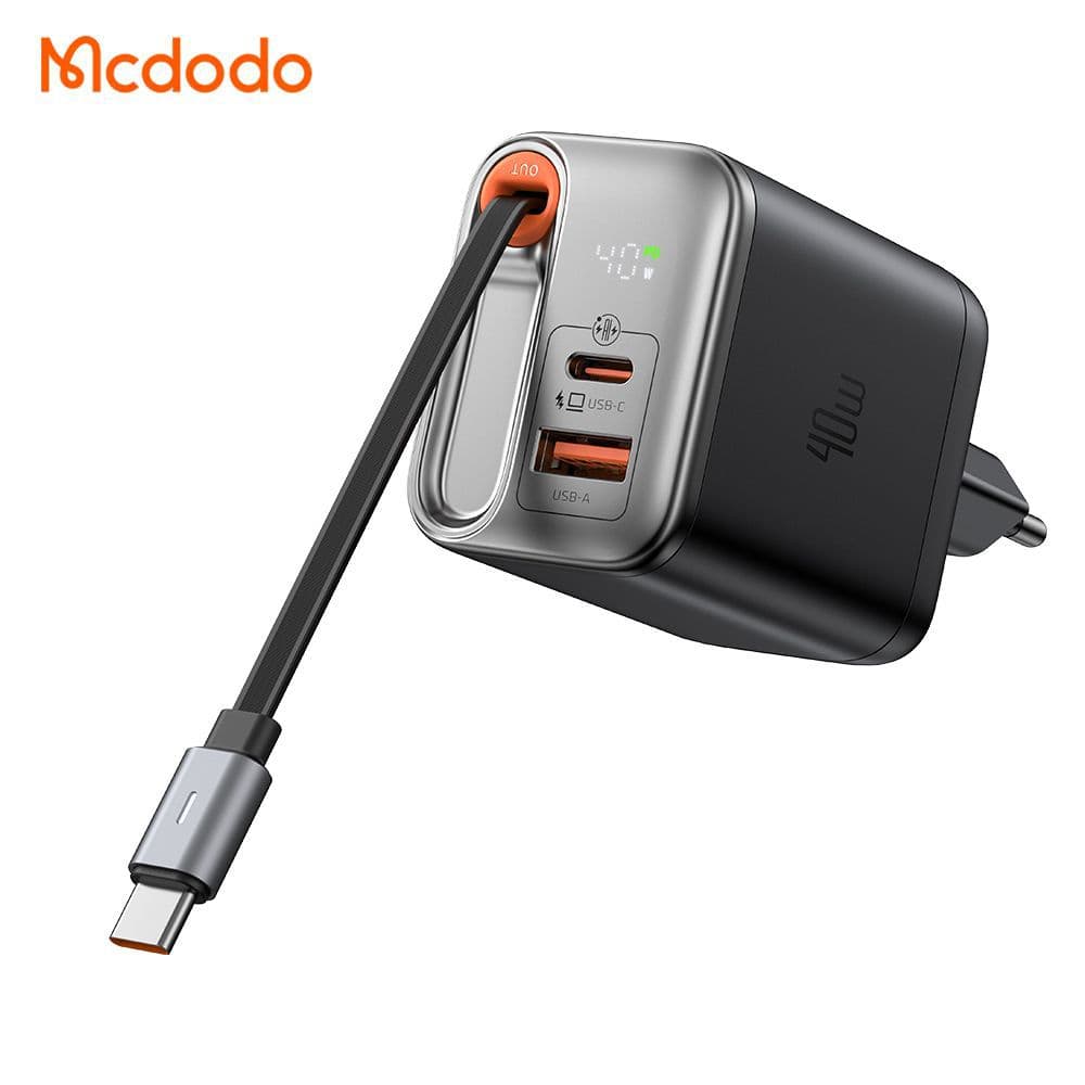 شارژر دیواری 2 پورت 40 وات مک دودو مدل MCDODO CH-428 GaN — تصویر ۳