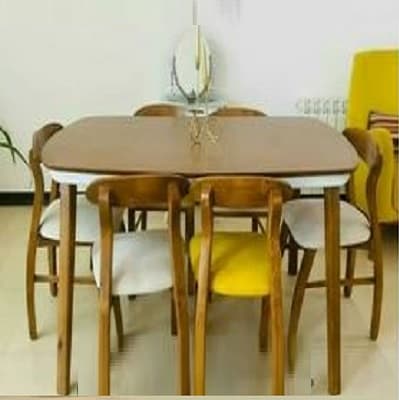 میز ناهارخوری ۶ نفره مدل خرچنگی