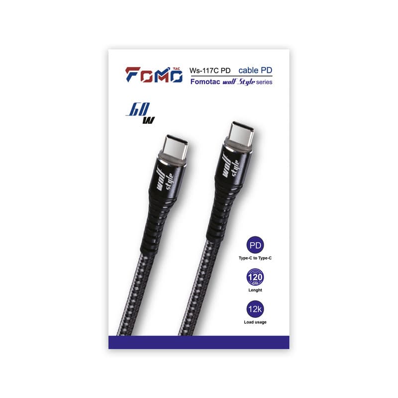 کابل تبدیل USB-C فوموتک مدل WS-117 C طول 1 متر — تصویر ۲