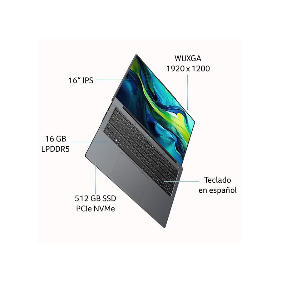 لپ‌تاپ ایسر 15.6 اینچی مدل I5 1334U 8GB DDR5 512GB Aspire Lite — تصویر ۲