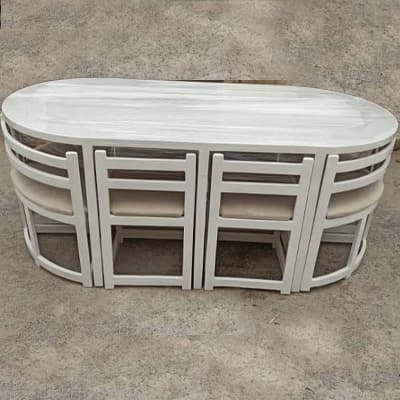 میز ناهارخوری بیضی کمجا کد 16
