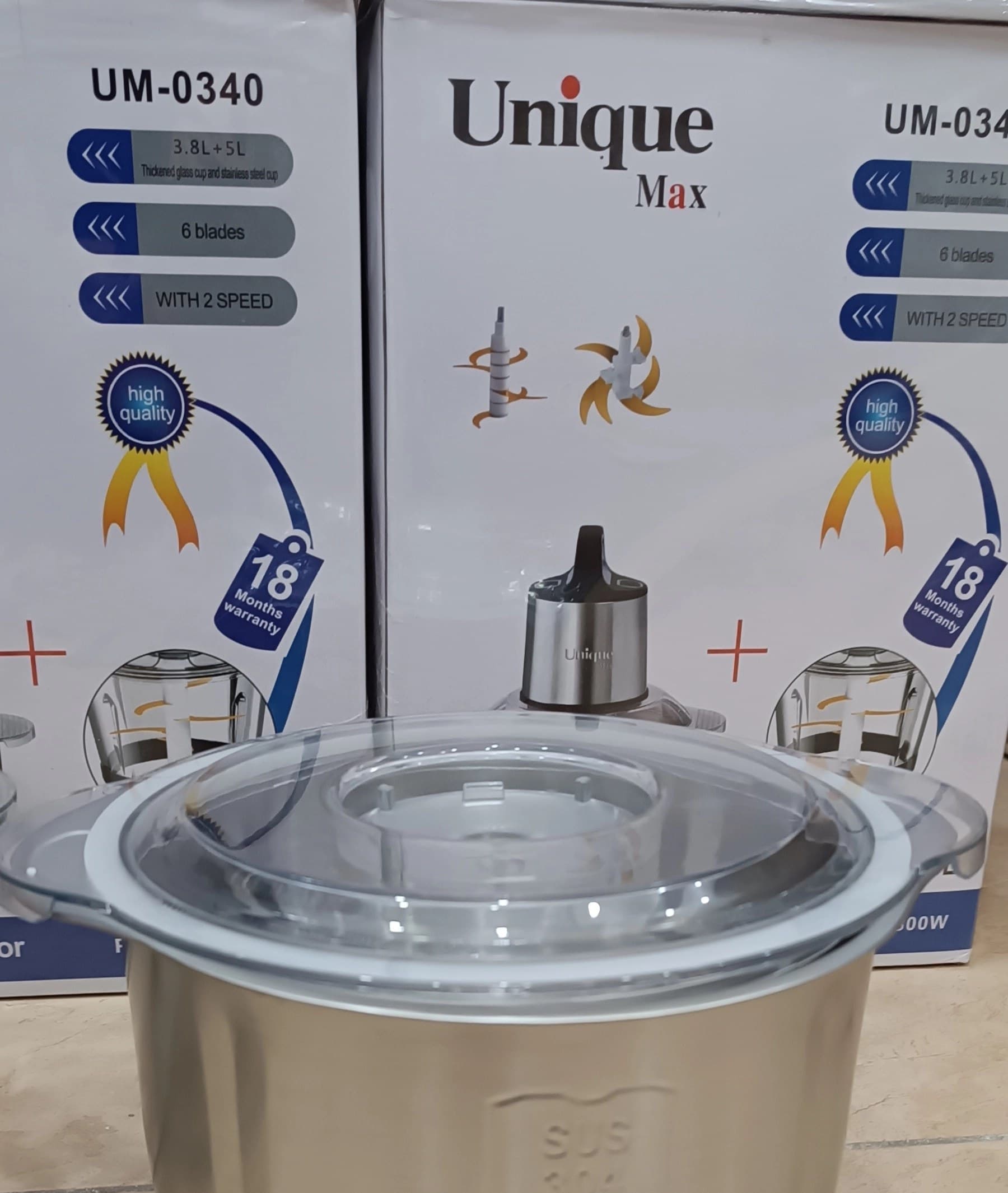 خردکن 2 کاسه یونیک مدل UM-0340 — تصویر ۴