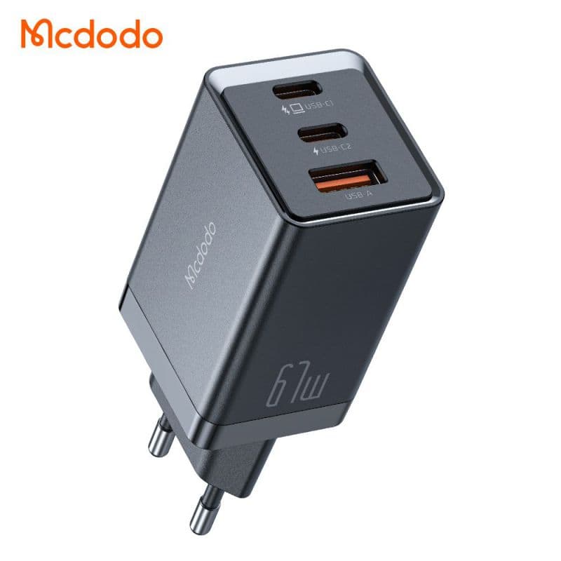 شارژر دیواری مینی 3 پورت 67 وات مک دودو MCDODO CH-1541