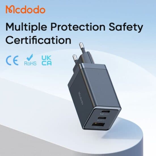 شارژر دیواری مینی 3 پورت 67 وات مک دودو MCDODO CH-1541 — تصویر ۴