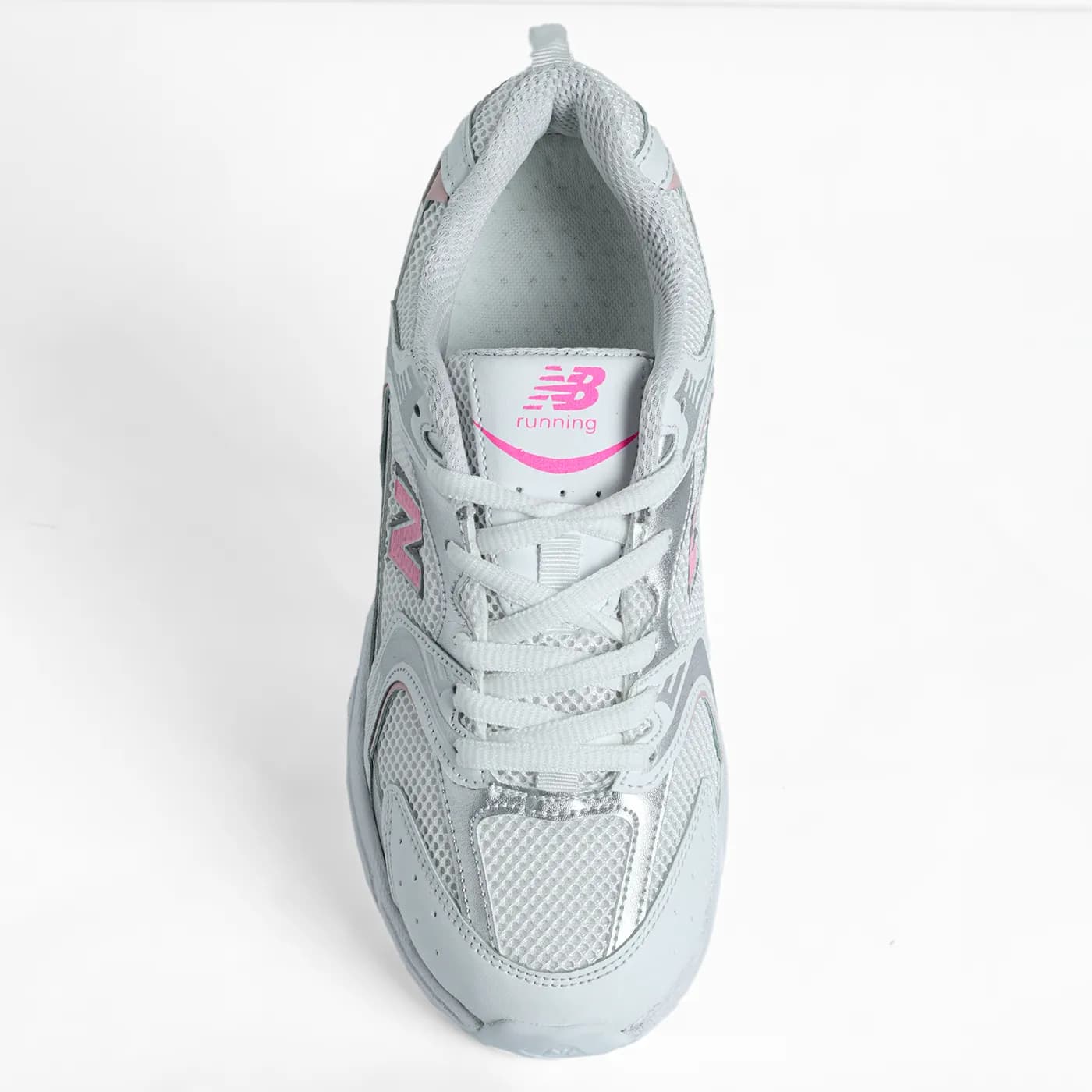 کتانی مدل new balance 530-سفید صورتی کد 1504 — تصویر ۴
