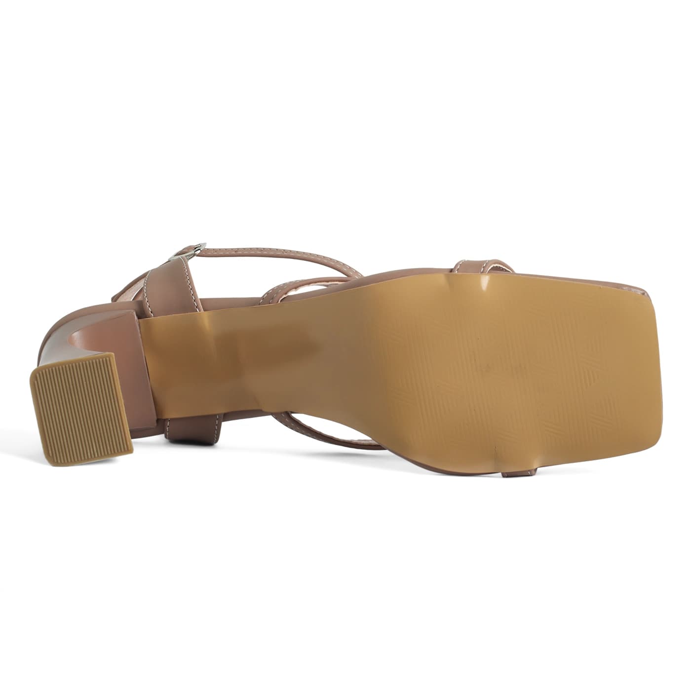 پاشنه بلند ضربدری_کرم تیره ( ویزون ) کد 2436 — تصویر ۷