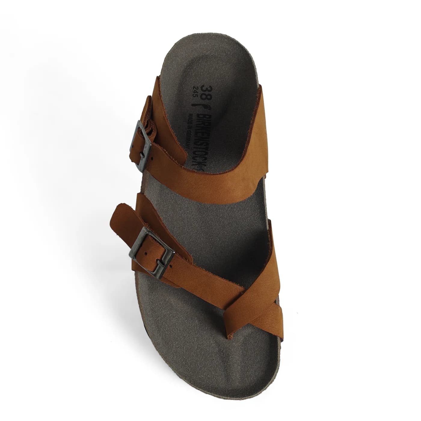 صندل برکین اشتوک شصتی عسلی کد 2383 / BIRKENSTOCK — تصویر ۵