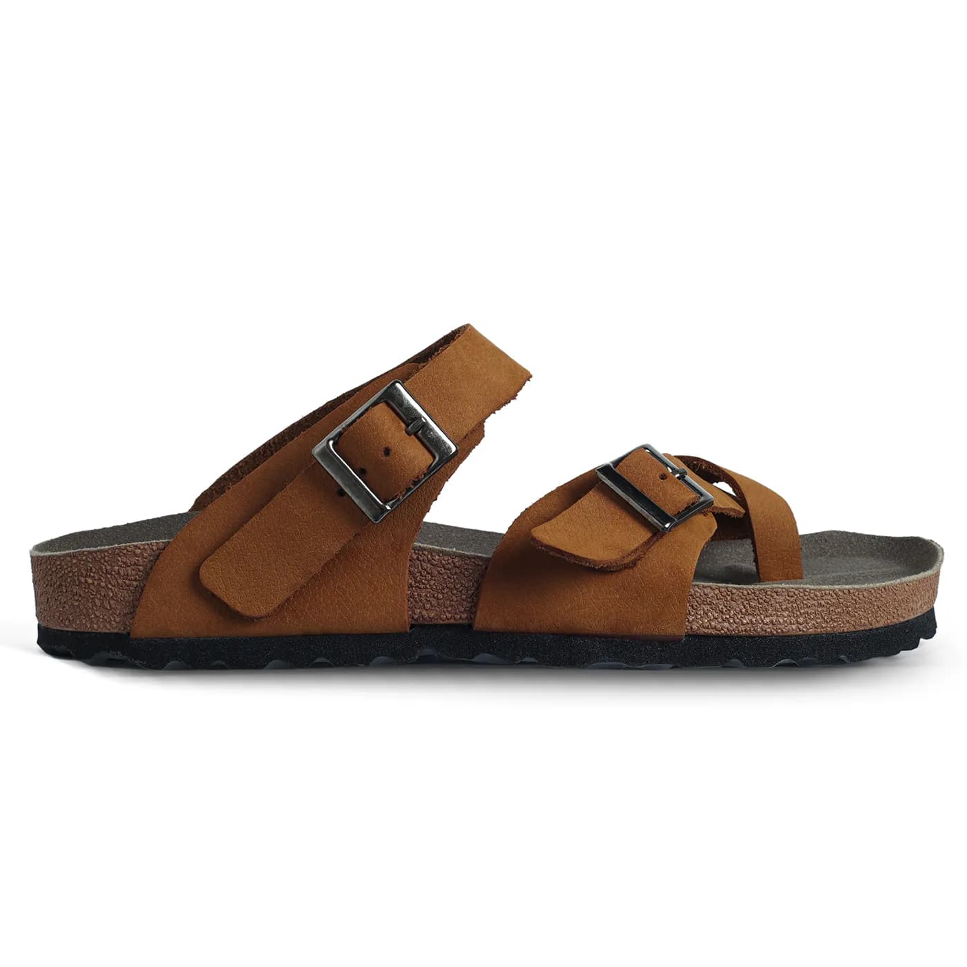 صندل برکین اشتوک شصتی عسلی کد 2383 / BIRKENSTOCK — تصویر ۲