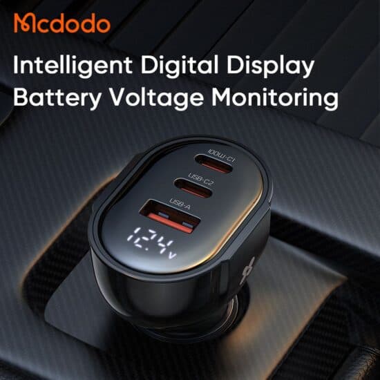شارژر فندکی 3 پورت 128 وات مک دودو MCDODO CC-4450 — تصویر ۴