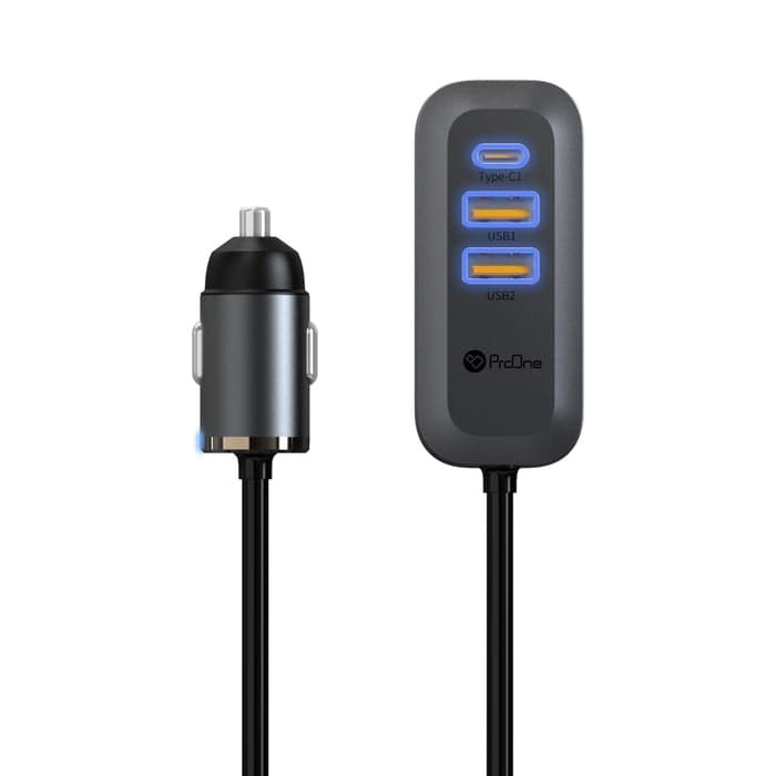 شارژر فندکی 4 پورت پرووان مدل PCG23