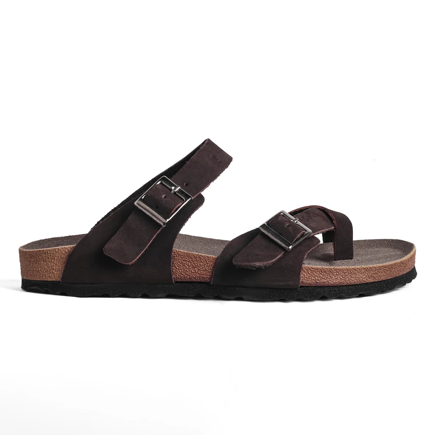 صندل برکین اشتوک شصتی قهوه ای کد 2383 / BIRKENSTOCK — تصویر ۲