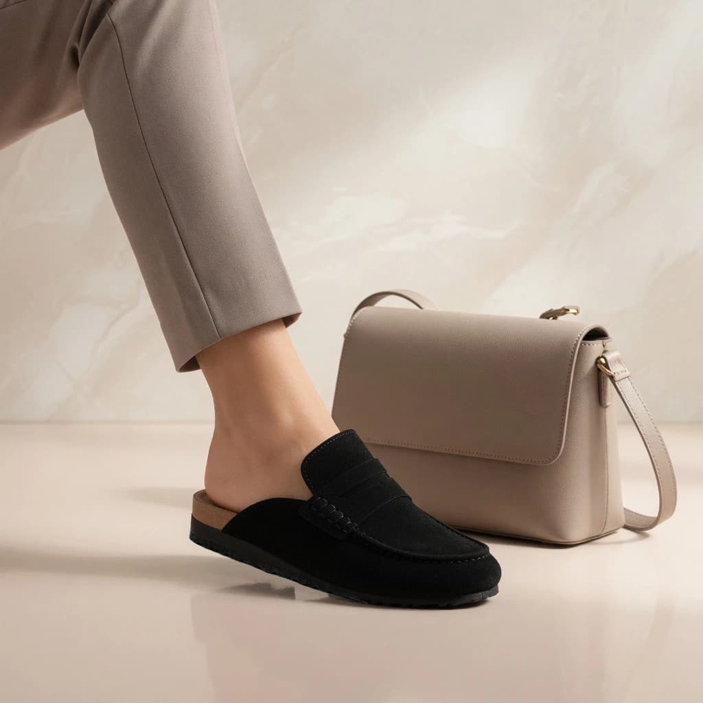 صندل جلوبسته pull & bear مشکی کد 2391