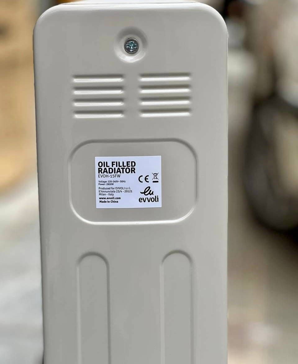 شوفاژ برقی ایوولی مدل EVOH-15FB ظرفیت ۱۵ پره فن دار — تصویر ۳