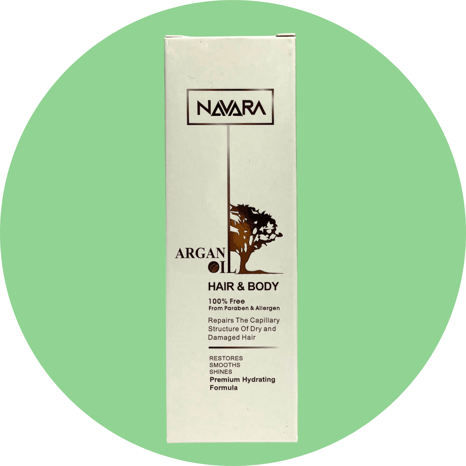 روغن مو ناوارا مدل آرگان حجم 100 میل/Navara Argan Oil Hair & Body 100ml — تصویر ۲