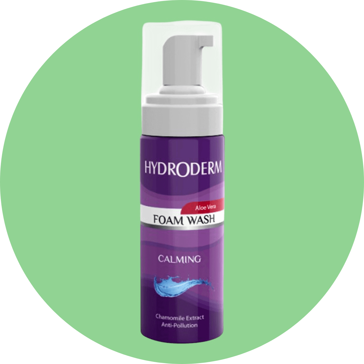 فوم واش پوست حساس حاوی آلوئه ورا هیدرودرم حجم 150 میل/Hydroderm , Foam Wash With Aloe Vera Extract 150 ml