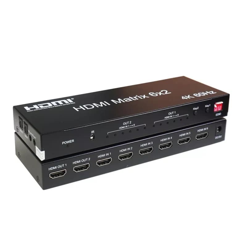 ماتریکس 2 در 6 HDMI کی نت مدل K-MAHD2062 — تصویر ۳