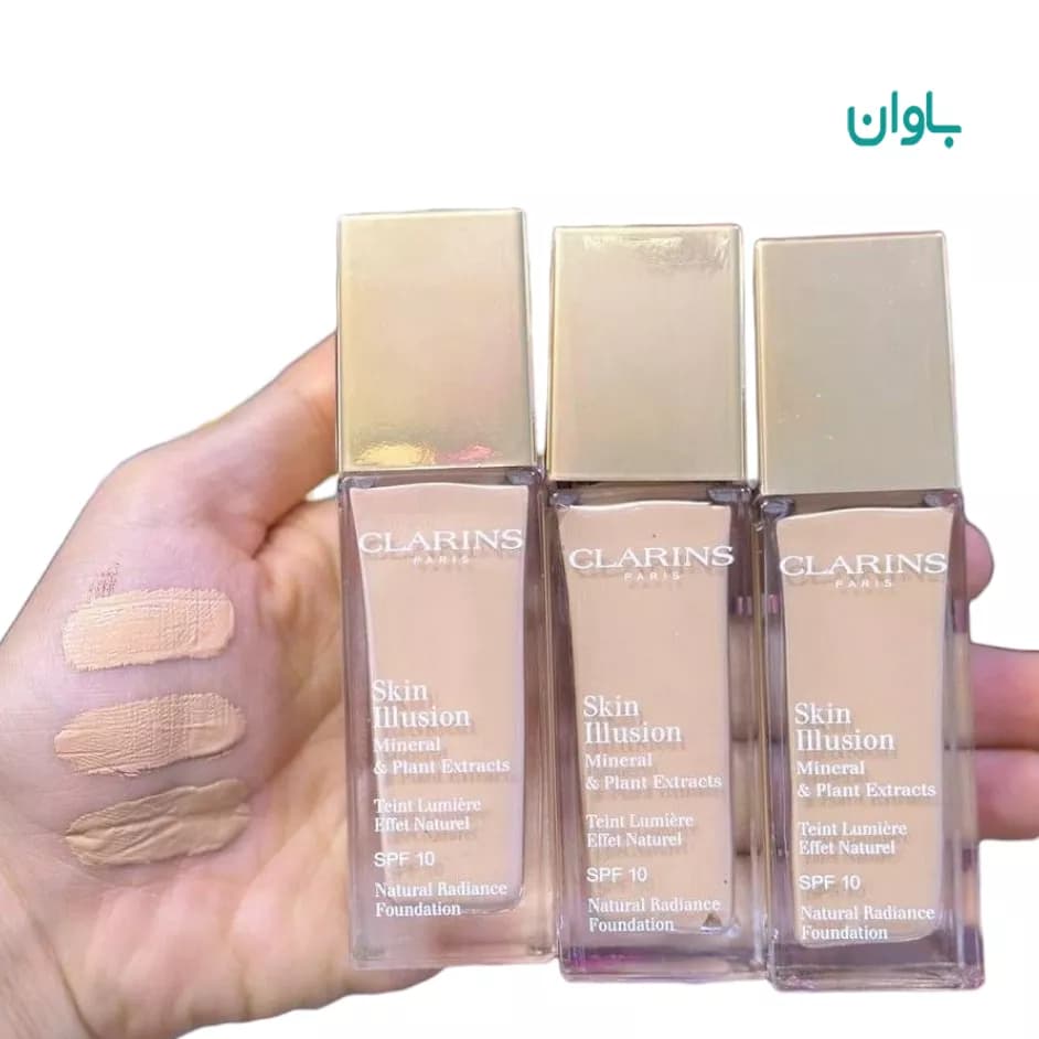 کرم پودر کلارنس شیشه ای اصلی CLARINS