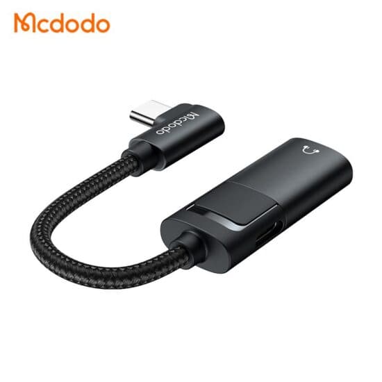 کابل تبدیل تایپ سی به جک 3.5 میلی‌متری AUX+پورت تایپ سی مک دودو Mcdodo CA-1880 — تصویر ۴