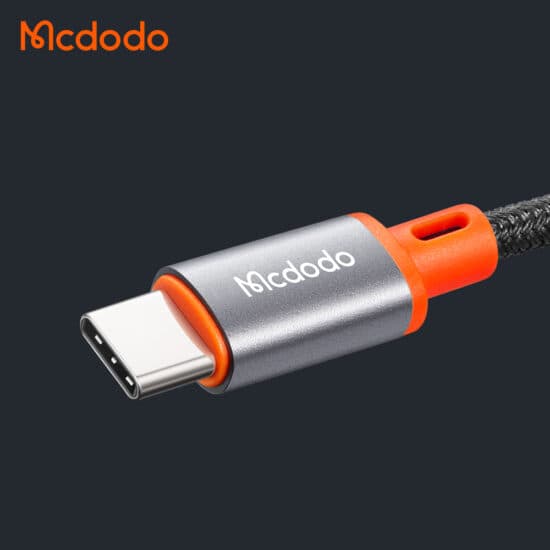 کابل تبدیل فنری تایپ سی به جک 3.5mm هدفون AUX مک دودو MCDODO CA-0900 — تصویر ۵