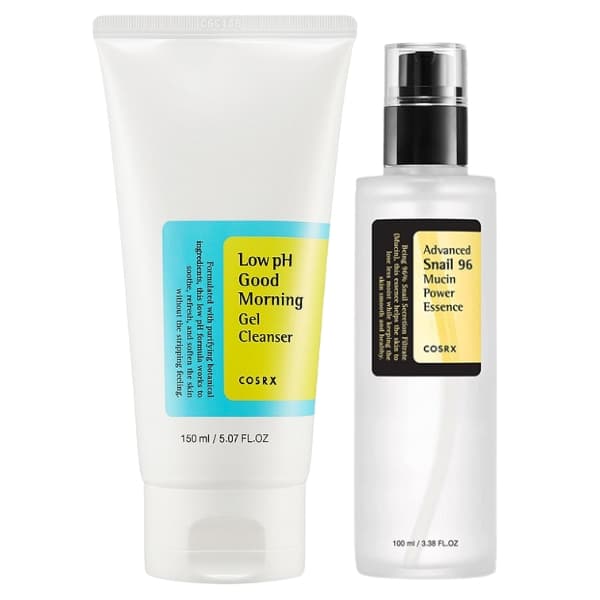 پکیج پاکسازی و ترمیم کوزارکس (شوینده گودمورنینگ + اسنس حلزون کوزارکس)