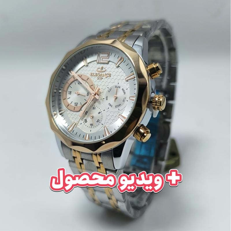 ساعت مردانه الگانس فول تایم ژاپن – رنگ ثابت – ضد آب – 111701