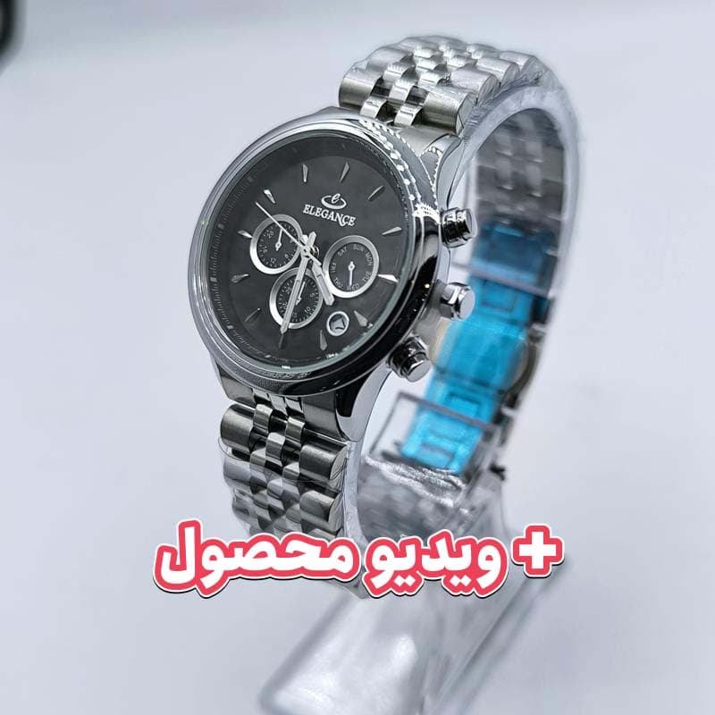 ساعت زنانه الگانس موتور ژاپن – رنگ ثابت – ضد آب – طرح سه موتور – 111102