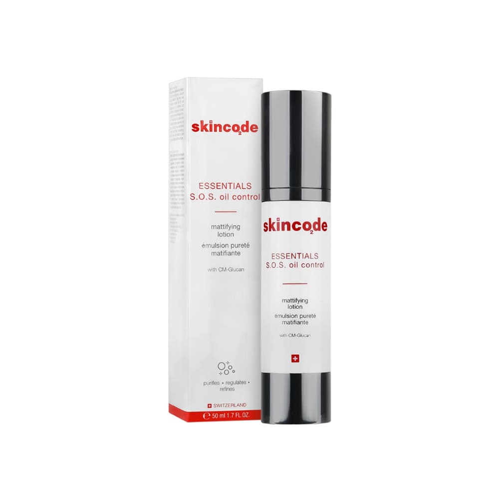 لوسيون مات کننده پوست چرب و اکنه اي – اسکين کد – SKINCODE
