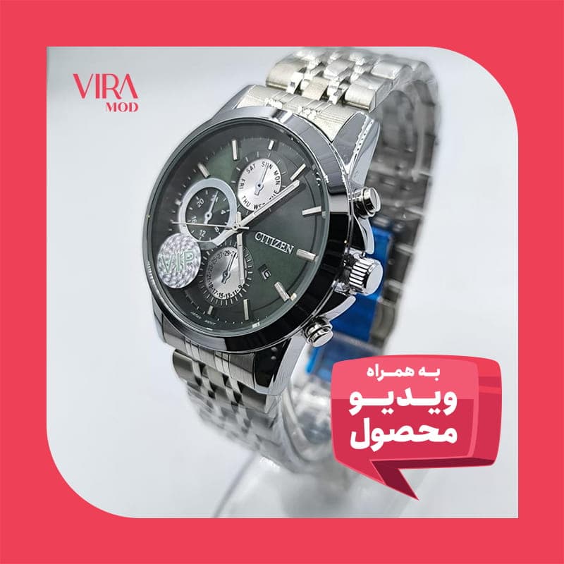 ساعت مردانه سیتیزن VIP موتور ژاپن – رنگ ثابت – ضد آب – طرح سه موتور – 100902