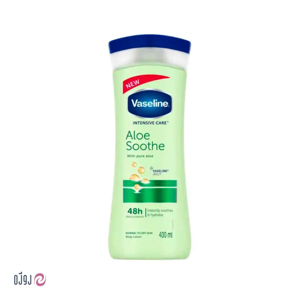 لوسیون بدن آلوئه سوث وازلین Aloe Sooth body lotion Vaseline — تصویر ۲