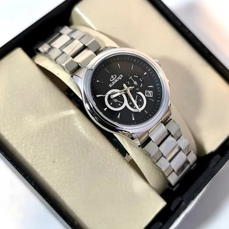ساعت زنانه الگانس موتور ژاپن – رنگ ثابت – ضد آب – طرح سه موتور – 112302 — تصویر ۲