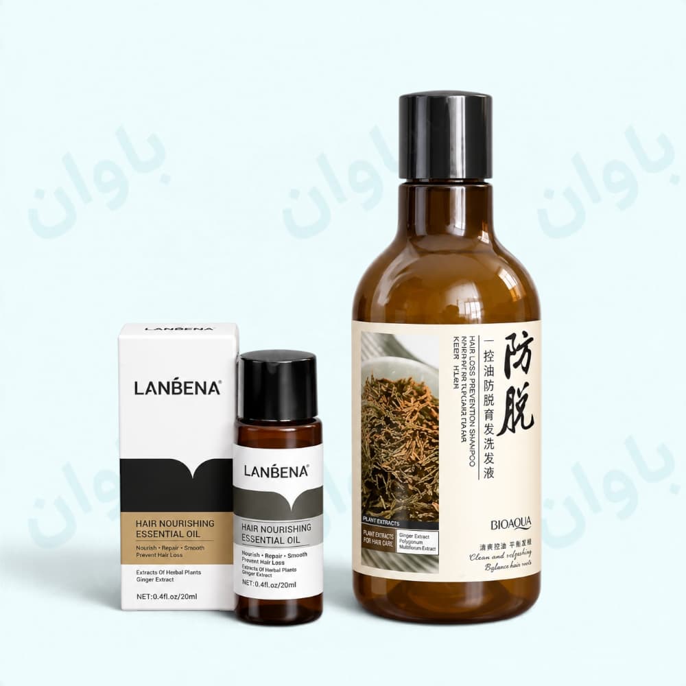 پک ضد ریزش مو شامپو رزماری و قطره لانبنا — تصویر ۹