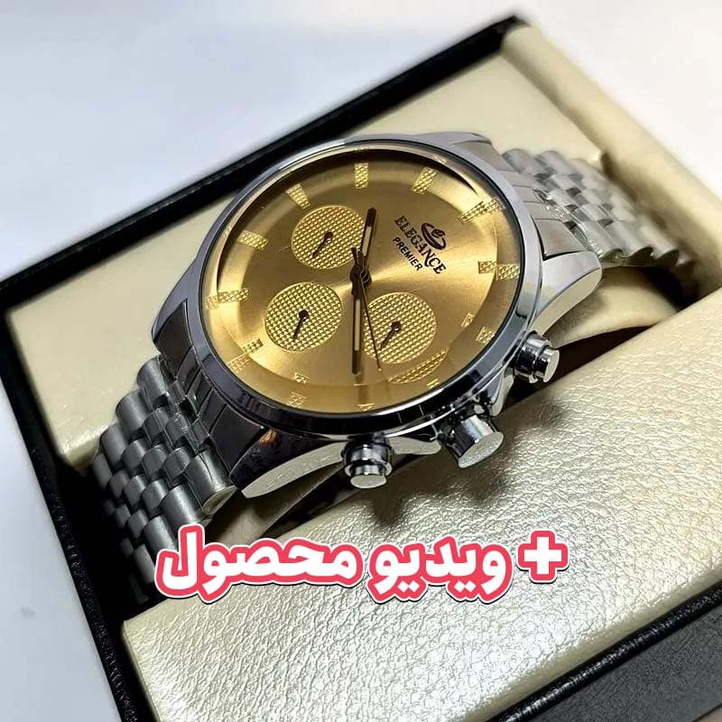 ساعت مردانه الگانس فول تایم ژاپن – رنگ ثابت – ضد آب – 117102