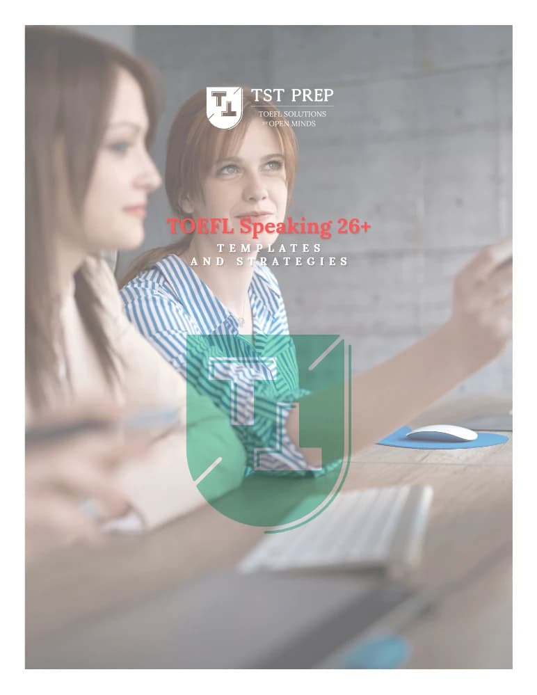 کتاب TOEFL Speaking: 26 Templates and Strategies (اسپیکینگ تافل: 26 الگو و راهبرد) نسخه انگلیسی PDF |
