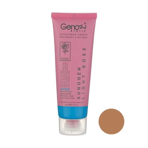 کرم ضد آفتاب بی رنگ ژنوبایوتیک مدل SunoGen با SPF50 — تصویر ۳