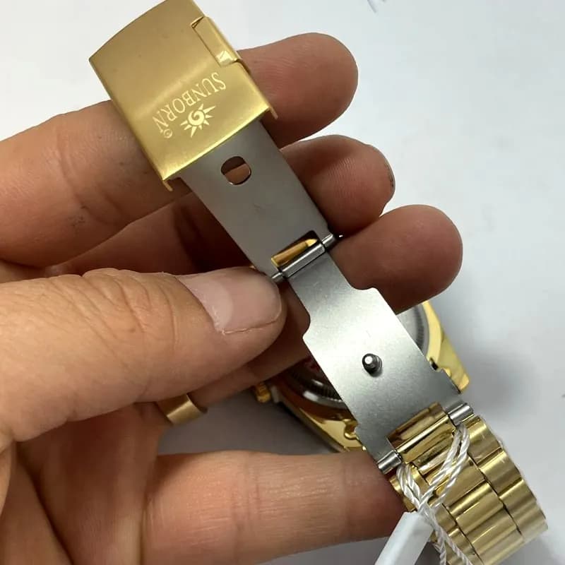 ساعت مردانه سان بورن – موتور ژاپن – طرح رولکس – 120001 — تصویر ۴
