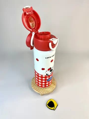 قمقمه استیل حیوانات LUCK FOR YOU دوحالته 600 میلی لیتر — تصویر ۳